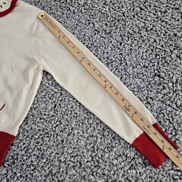 Voodoo Vixen Clara Apple Cardigan 3XL Vintage Retro Watermelon Cream Red Knit - Picture 13 of 15